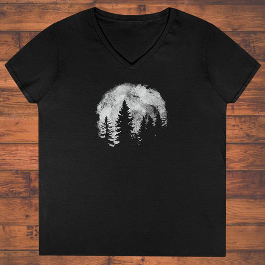 Forest Eclipse Ladies' V-Neck