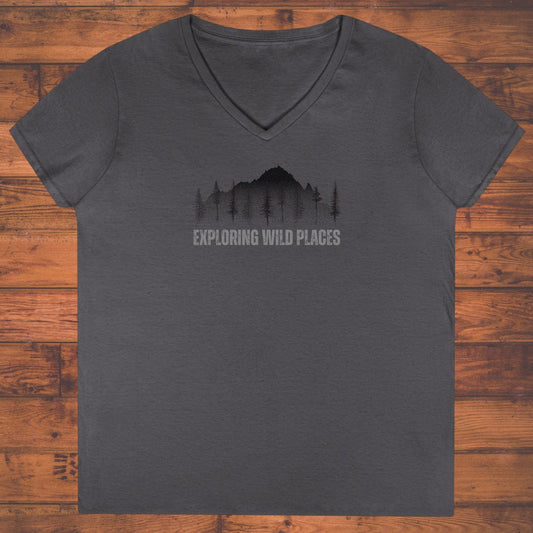 Exploring Wild Places Ladies' V-Neck