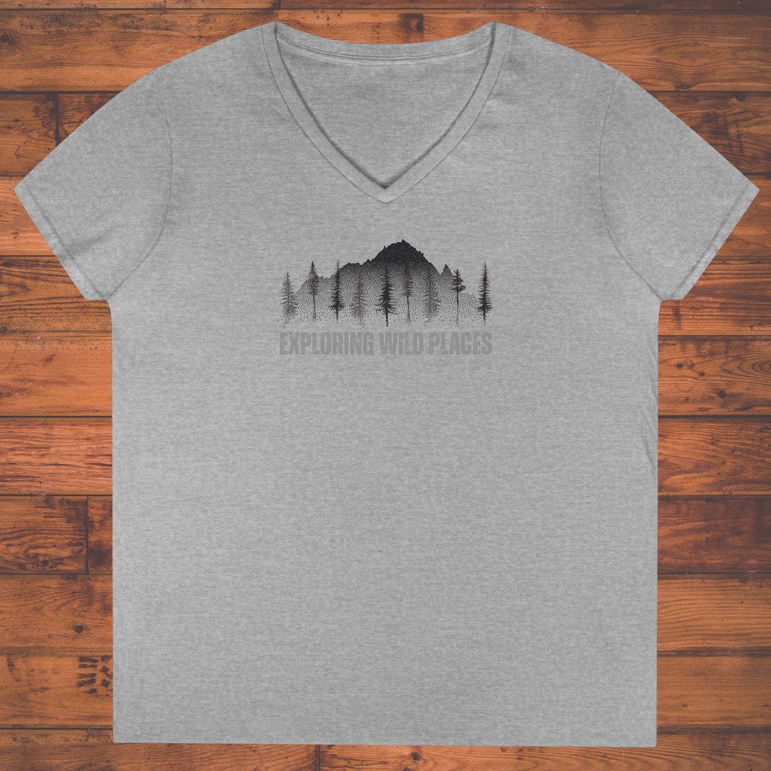 Exploring Wild Places Ladies' V-Neck