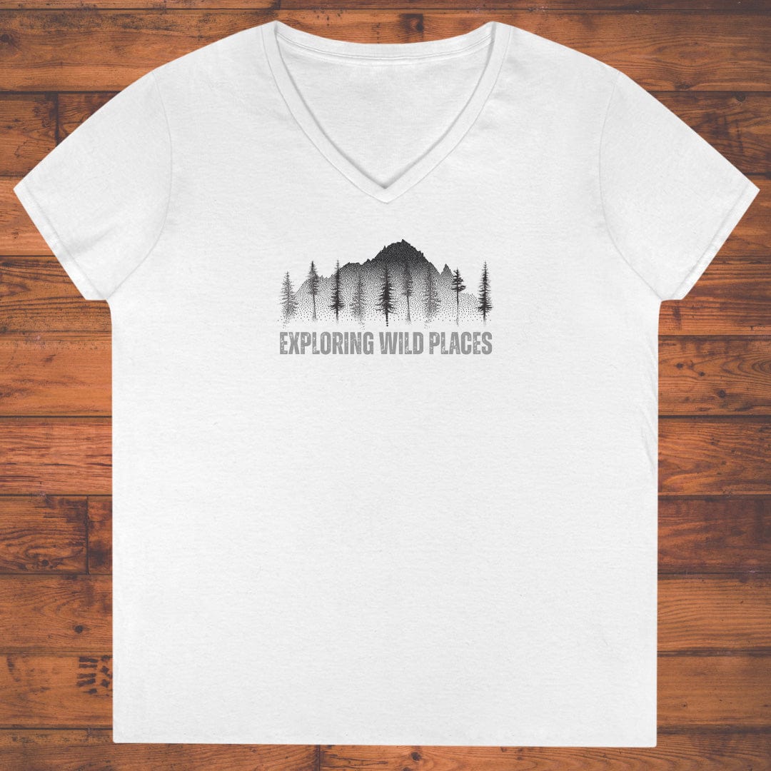 Exploring Wild Places Ladies' V-Neck