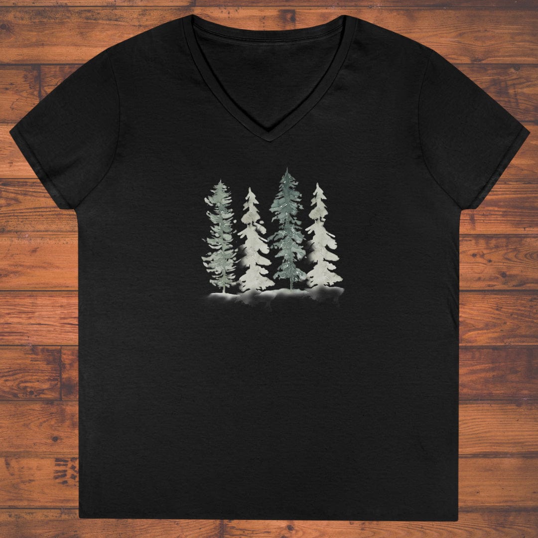 Winter Stillness Ladies' V-Neck