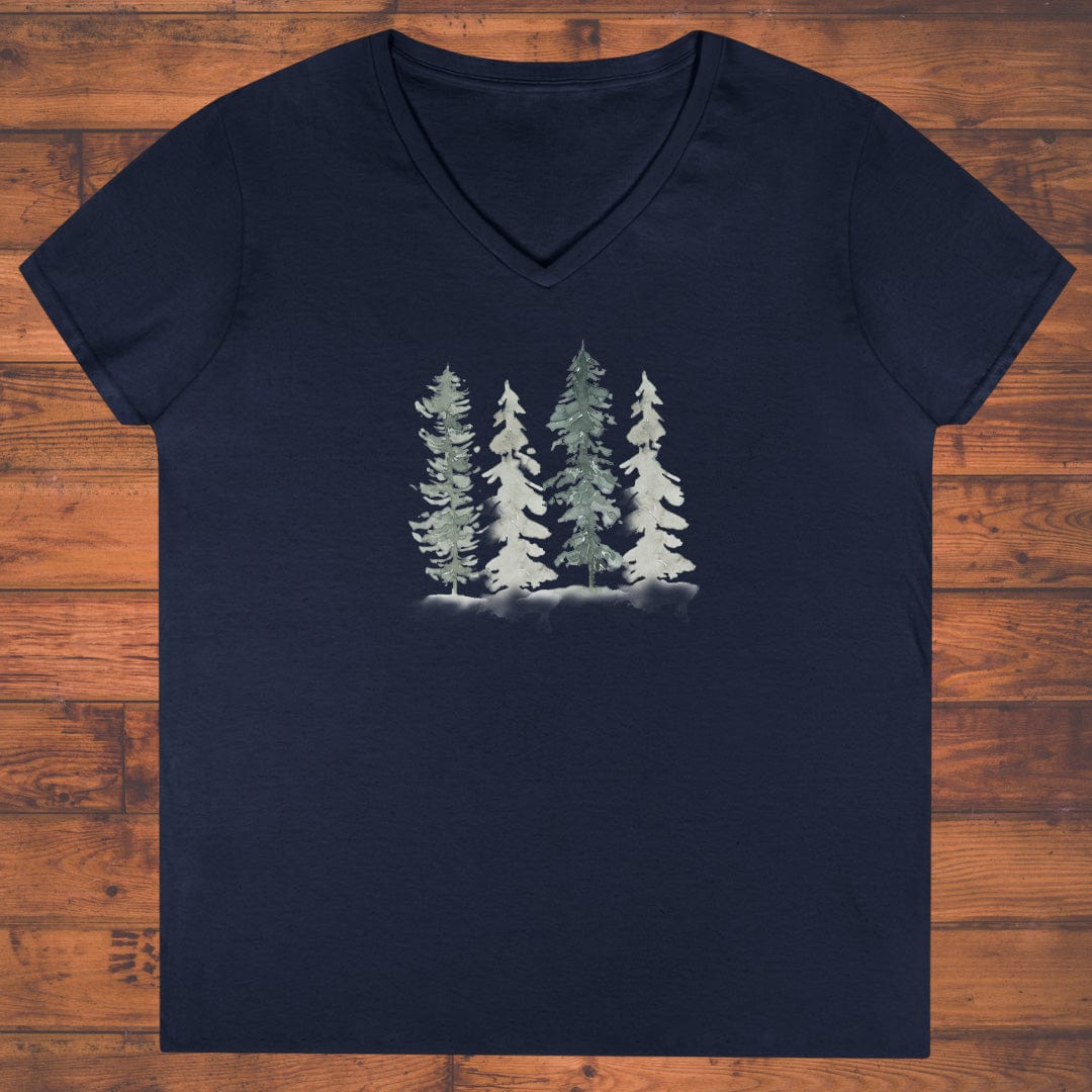 Winter Stillness Ladies' V-Neck