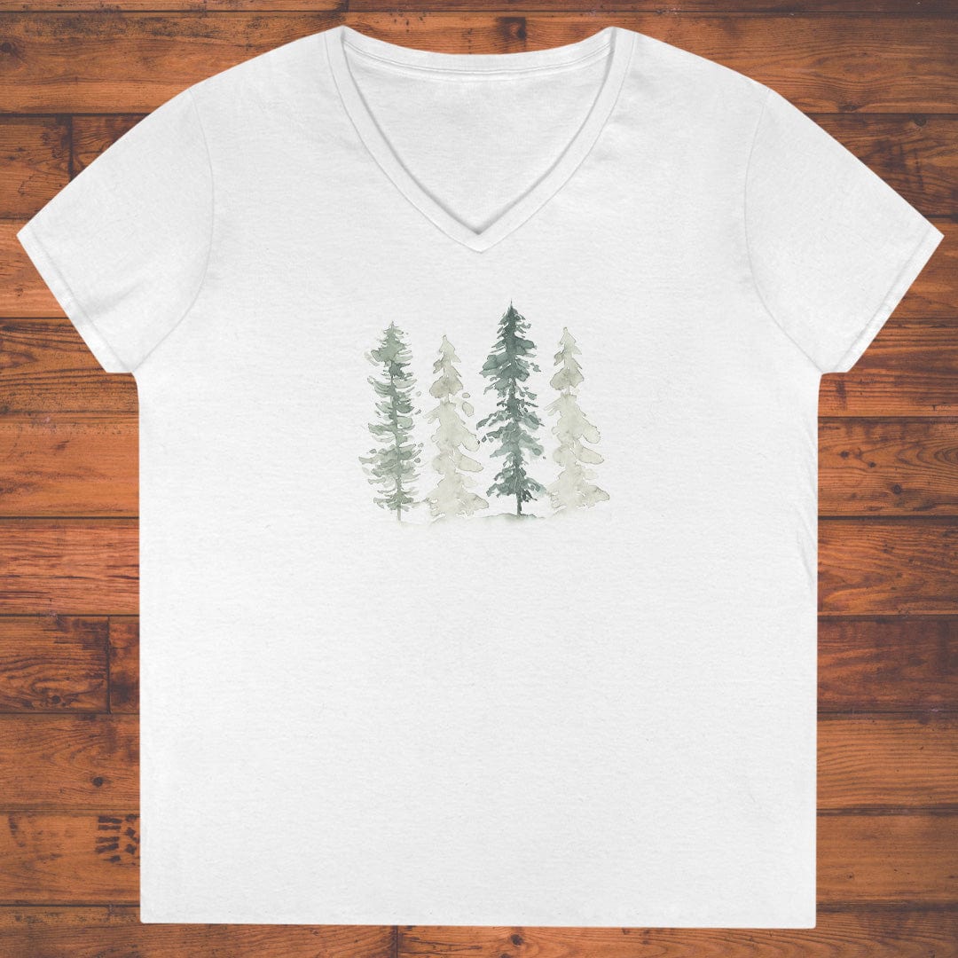 Winter Stillness Ladies' V-Neck