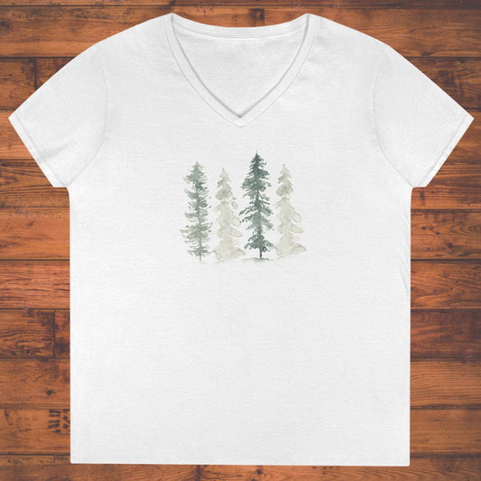Winter Stillness Ladies' V-Neck
