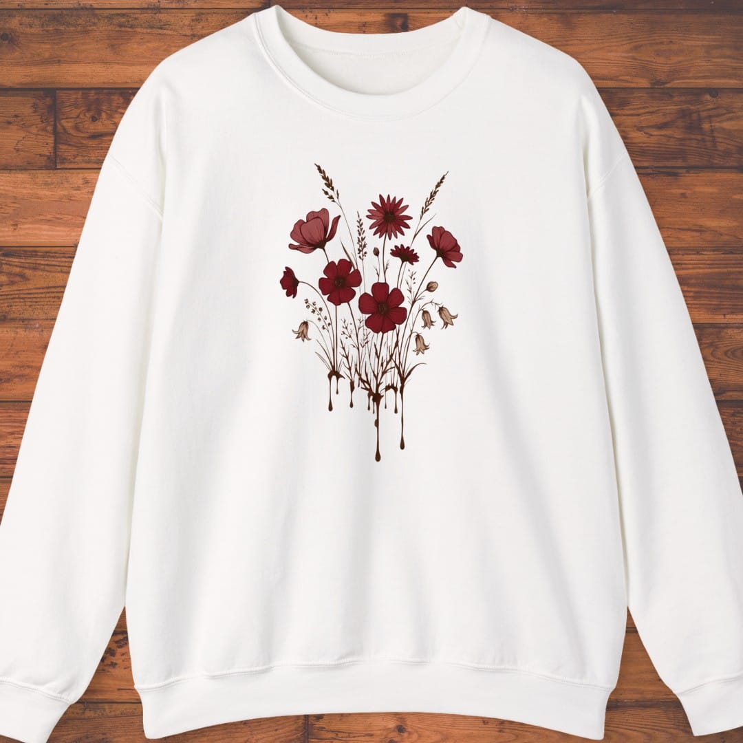 Crimson Bloom Sweatshirt