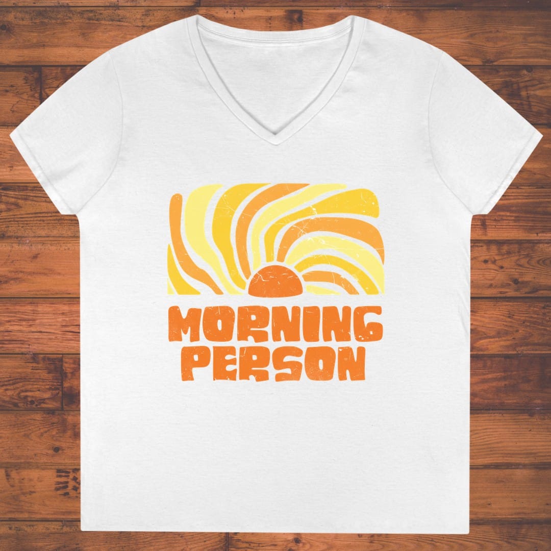 Morning Person Ladies' V-Neck