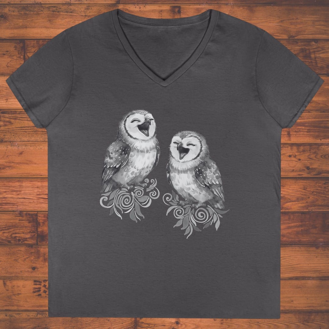 Happy Hoots Ladies' V-Neck