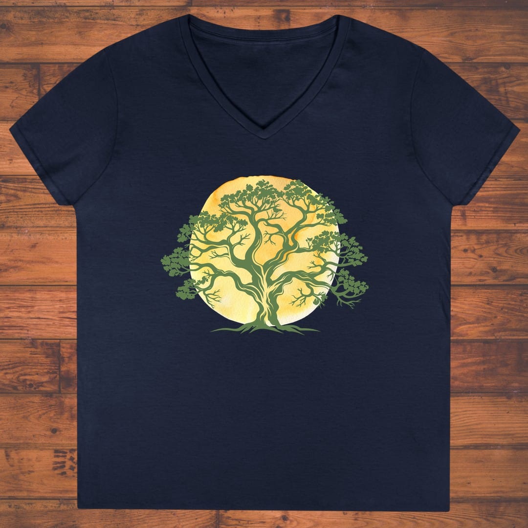 Rooted Glow Ladies' V-Neck