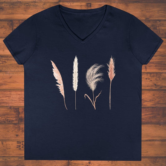 Still Grasses Ladies' V-Neck