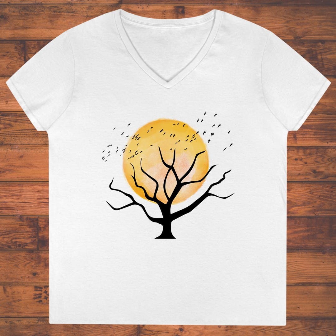 Ember Stillness Ladies' V-Neck