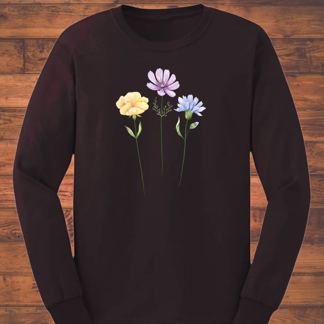 Soft Meadow Trio Long Sleeve T-Shirt