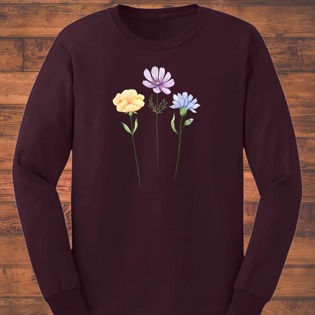 Soft Meadow Trio Long Sleeve T-Shirt