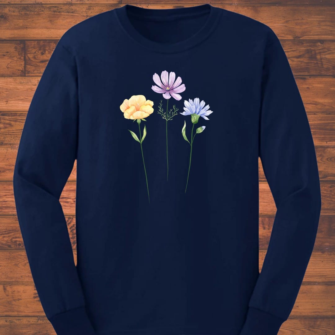 Soft Meadow Trio Long Sleeve T-Shirt