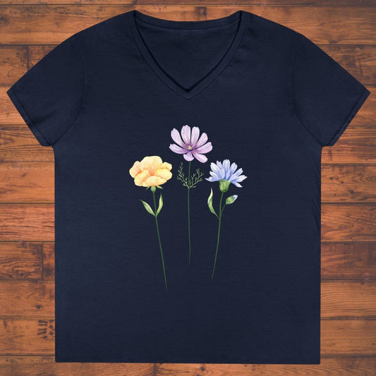 Soft Meadow Trio Ladies' V-Neck