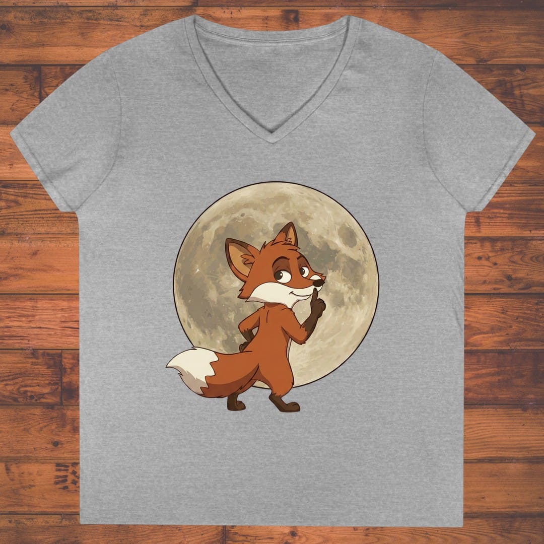 Foxed Around Ladies' V-Neck