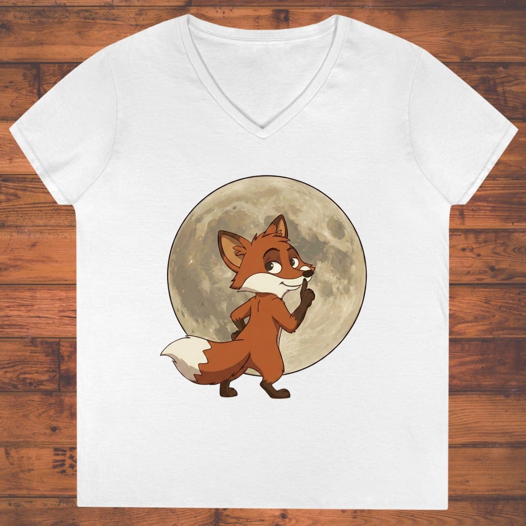 Foxed Around Ladies' V-Neck