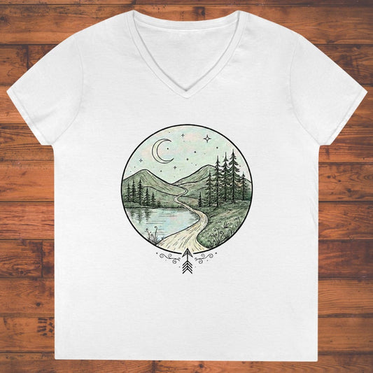 Wander Under Starlight Ladies' V-Neck