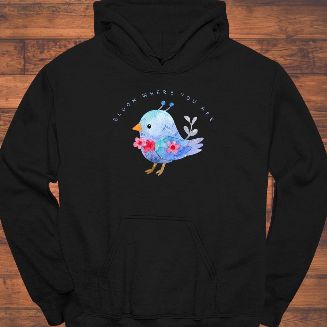 Little Blue Bloom Hoodie