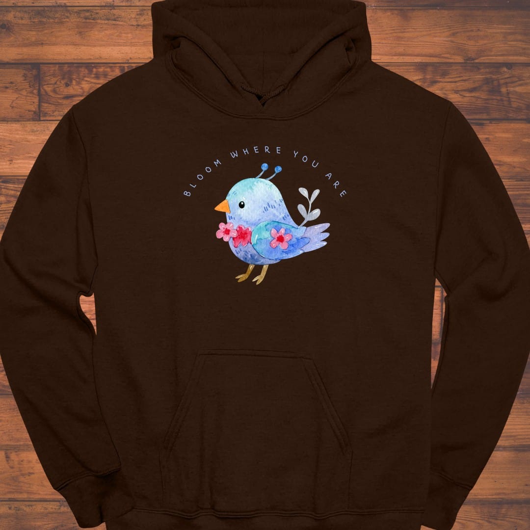 Little Blue Bloom Hoodie