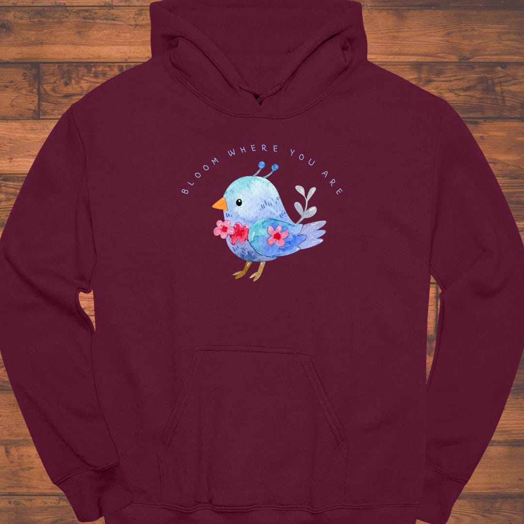 Little Blue Bloom Hoodie