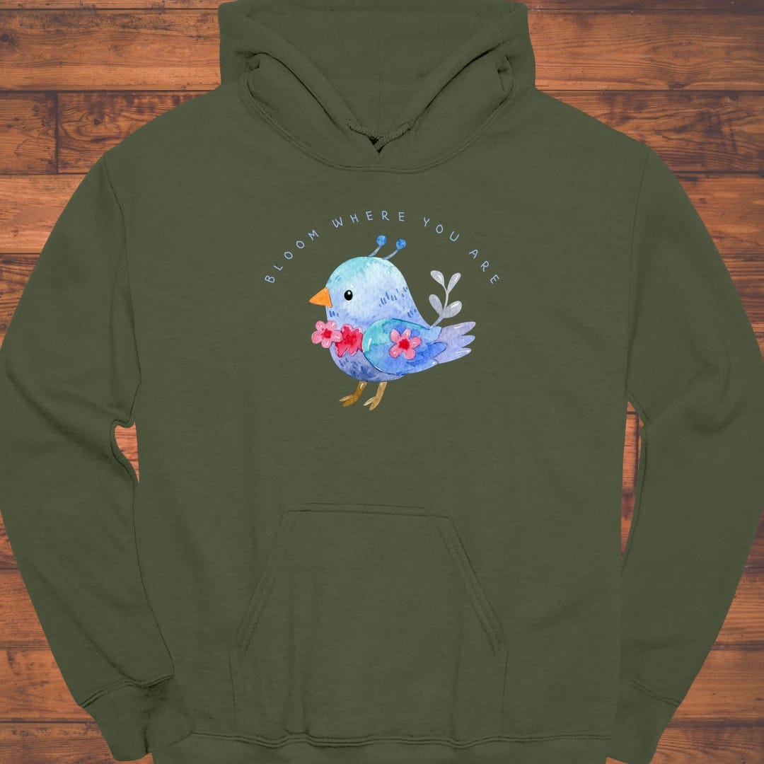 Little Blue Bloom Hoodie