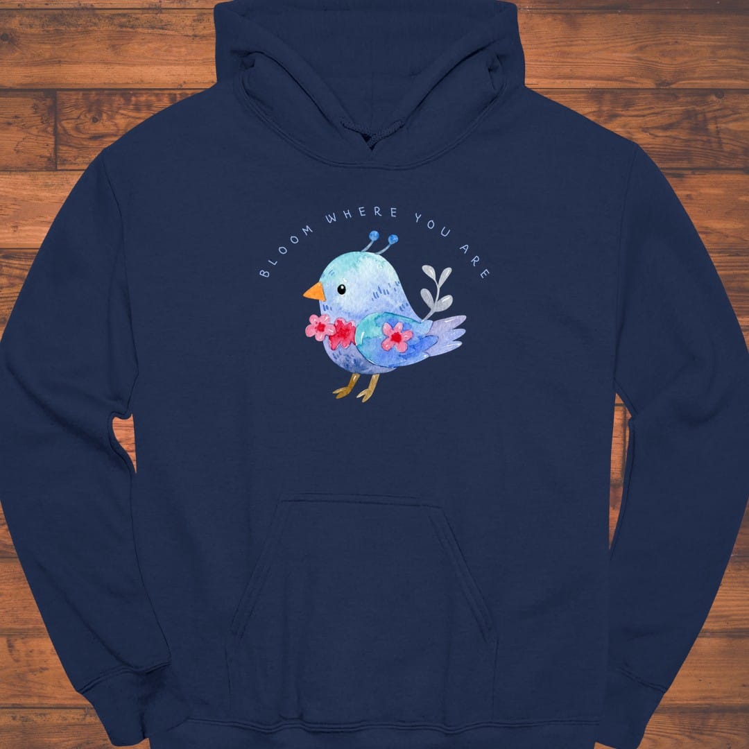 Little Blue Bloom Hoodie