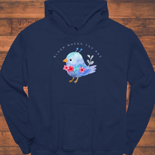 Little Blue Bloom Hoodie