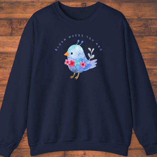 Little Blue Bloom Sweatshirt
