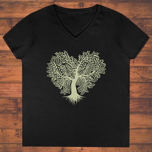 Rooted Heart Ladies' V-Neck