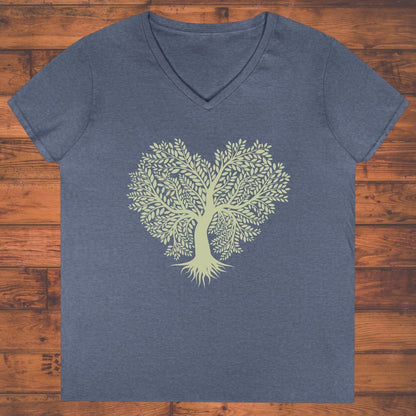 Rooted Heart Ladies' V-Neck
