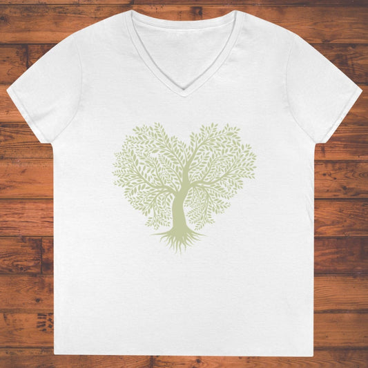 Rooted Heart Ladies' V-Neck