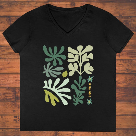 Green Vibes Ladies' V-Neck