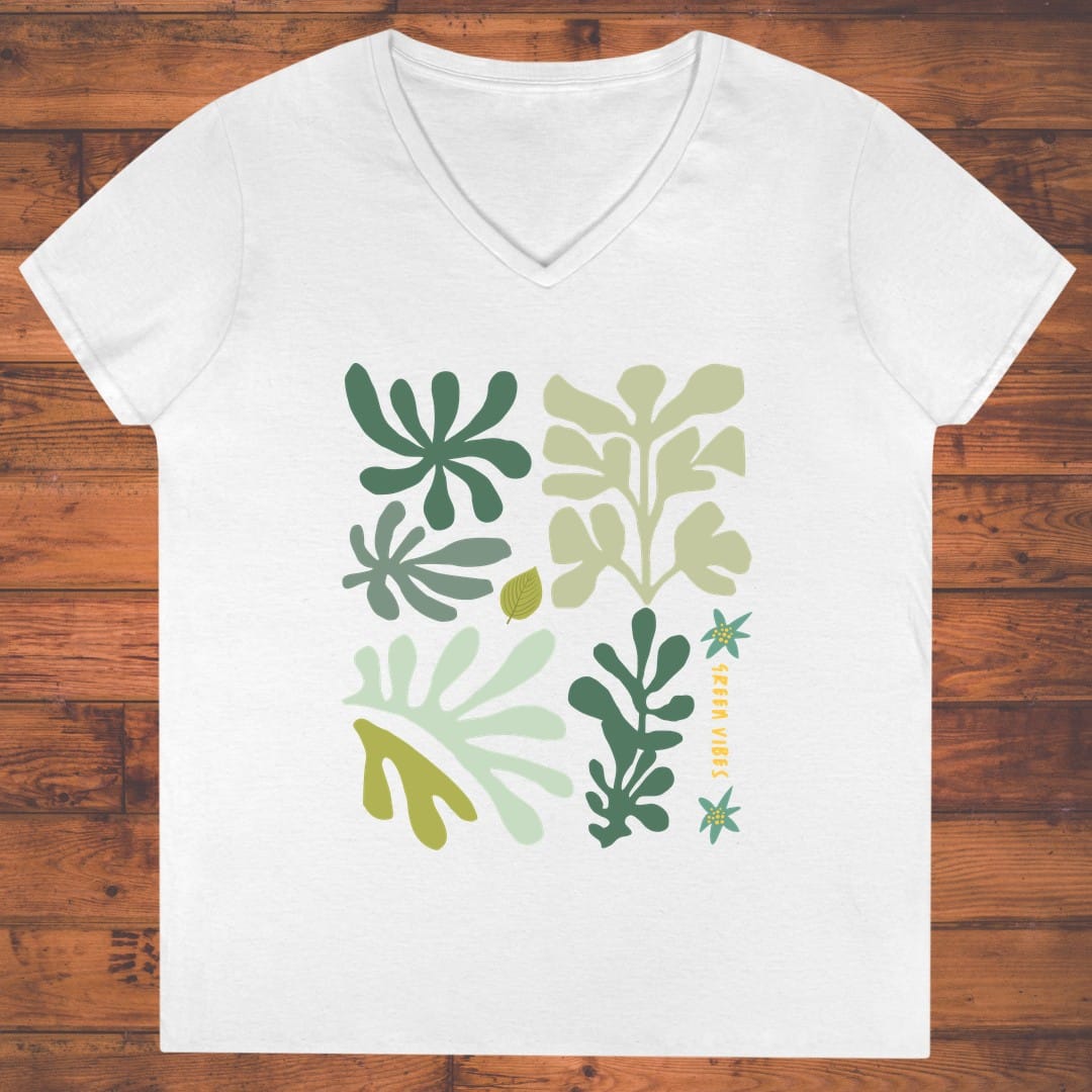 Green Vibes Ladies' V-Neck