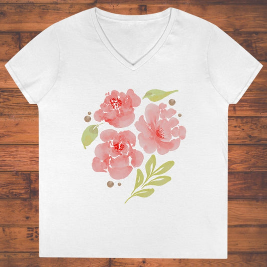 Rose Drift Ladies' V-Neck