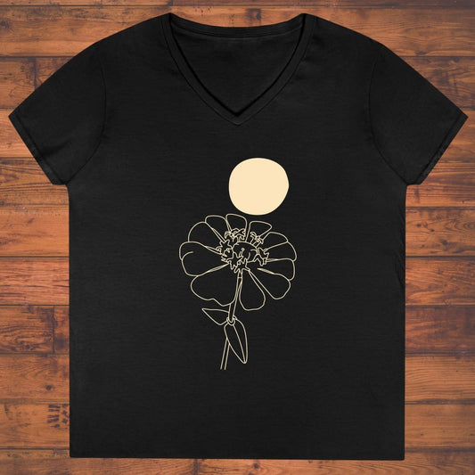 Solstice Flower Ladies' V-Neck