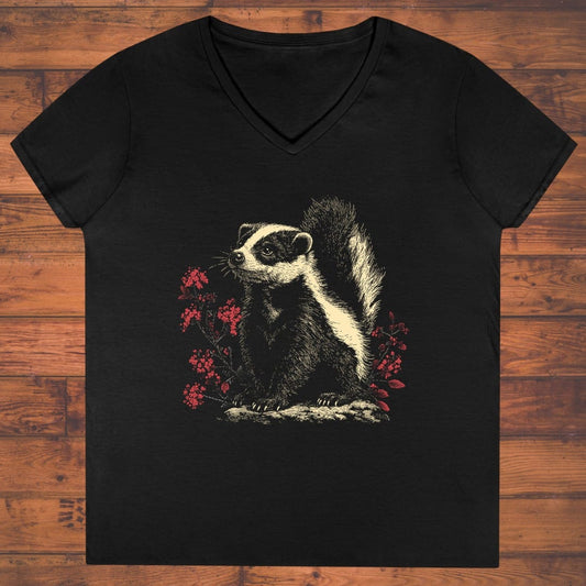 Crimson Standoff Ladies' V-Neck
