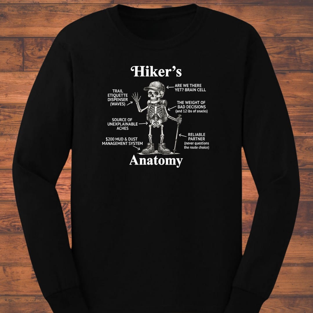 Hiker's Anatomy Long Sleeve T-Shirt