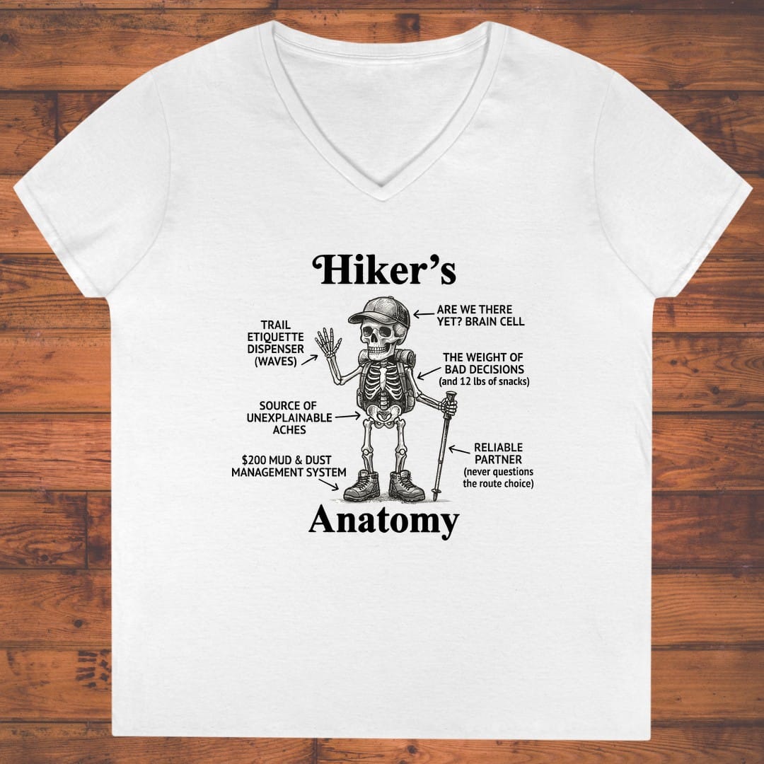 Hiker's Anatomy Ladies' V-Neck