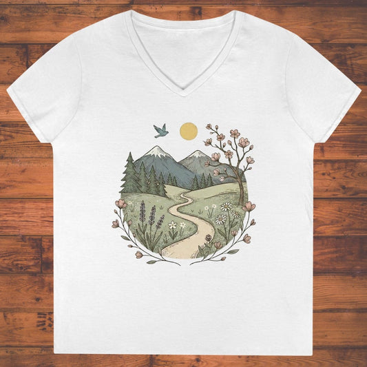 Winding Quiet Ladies' V-Neck