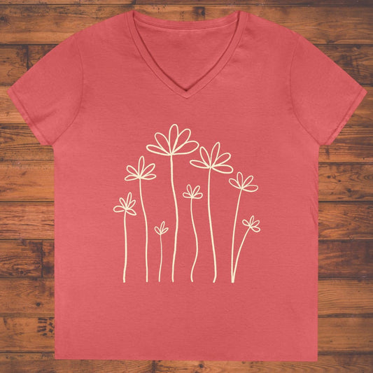Quiet Stems Ladies' V-Neck