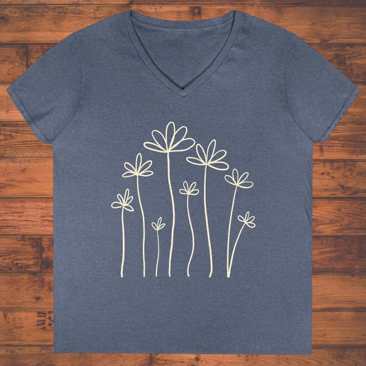 Quiet Stems Ladies' V-Neck