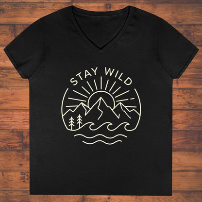 Stay Wild Ladies' V-Neck