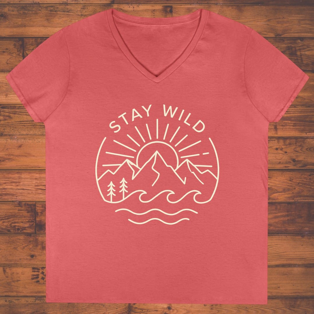 Stay Wild Ladies' V-Neck