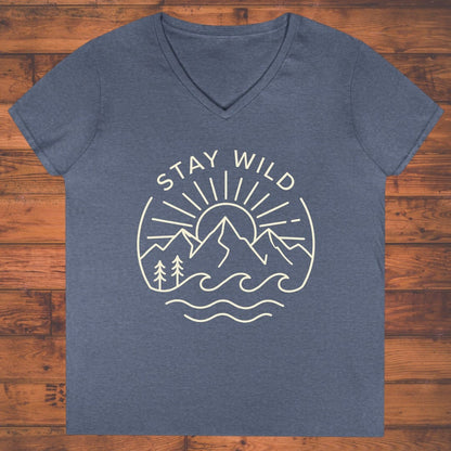 Stay Wild Ladies' V-Neck