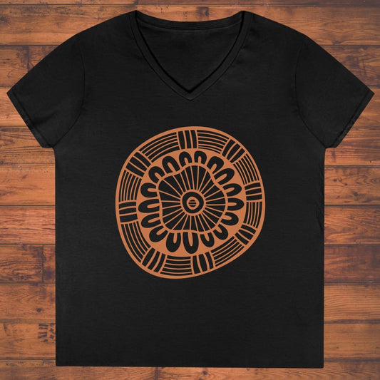 Earth Mandala Ladies' V-Neck
