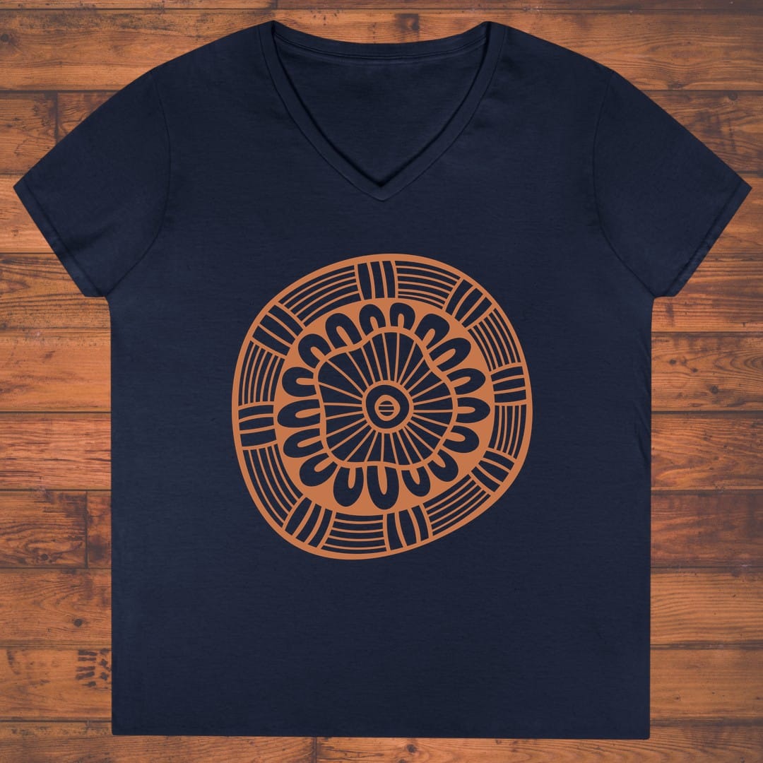 Earth Mandala Ladies' V-Neck