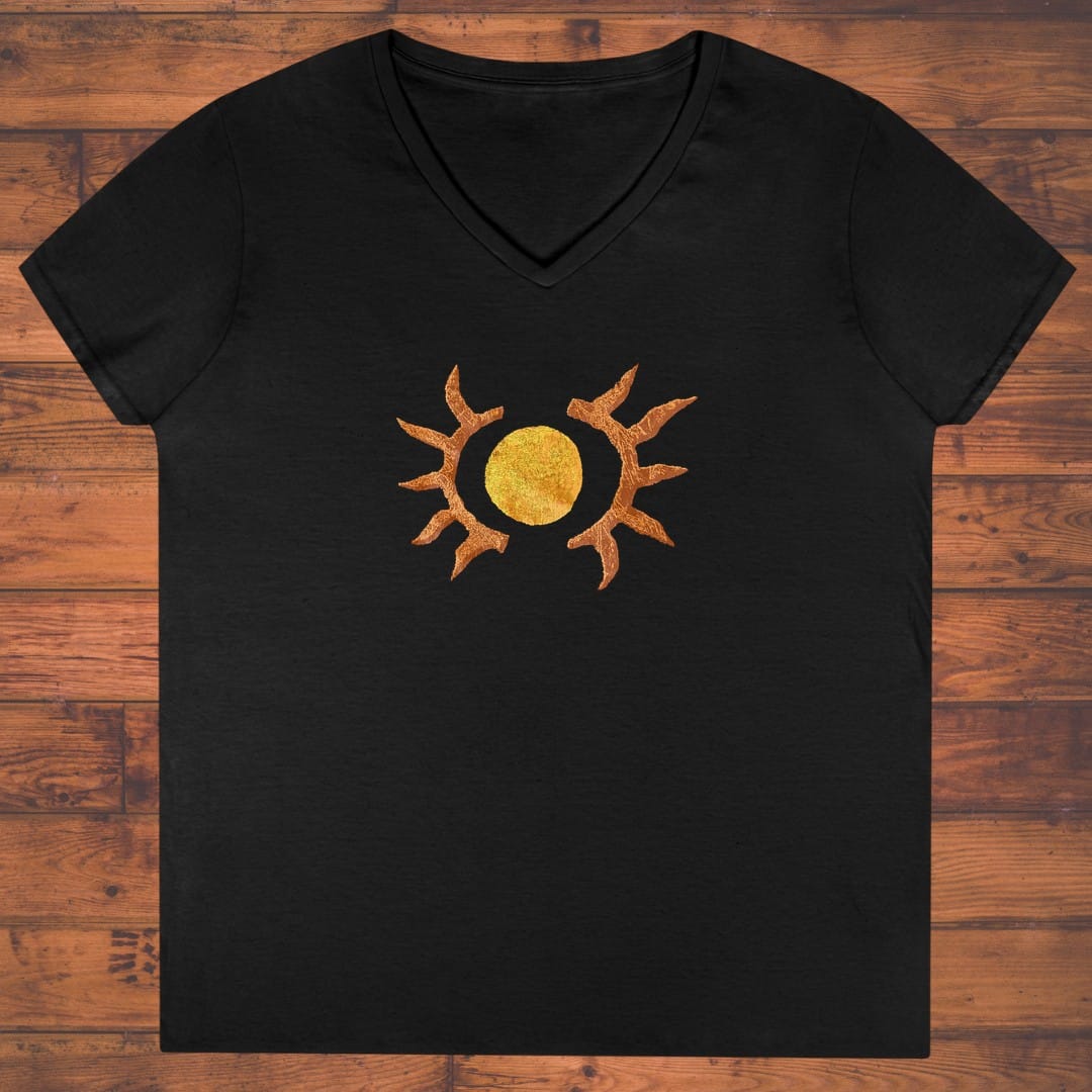 Antler Sun Ladies' V-Neck