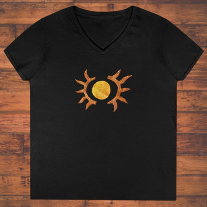 Antler Sun Ladies' V-Neck