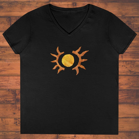 Antler Sun Ladies' V-Neck