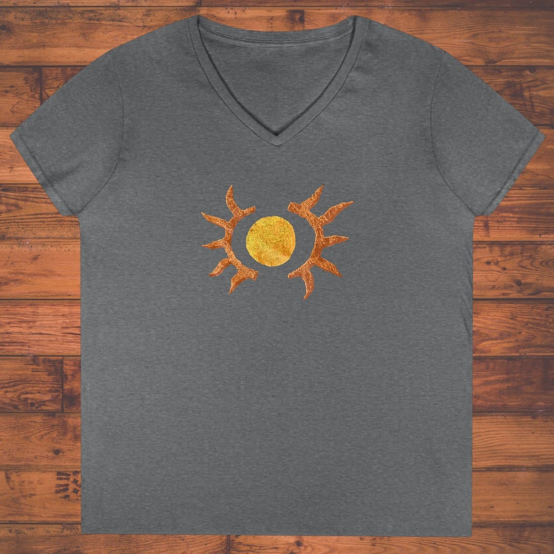 Antler Sun Ladies' V-Neck